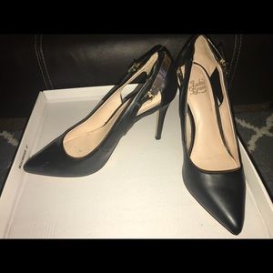 Black pointed heels